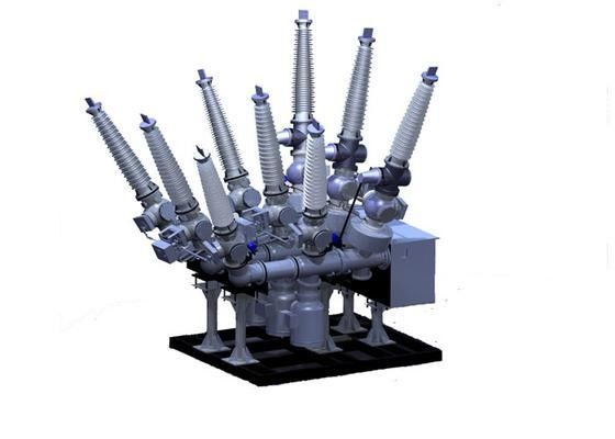 126kv High Voltage Circuit Breaker Hybrid Gis Gas Insulated Combined